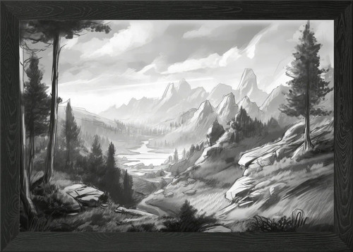 Beautiful landscape framed - beautiful,