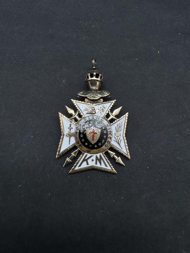 Antique masonic knights head - antique,