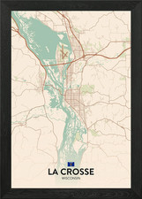 La Crosse WI Framed Wall Art