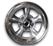 Torque Thrust Style Aluminum Wheels Silver For AMC Pacer 7x15 ET -5