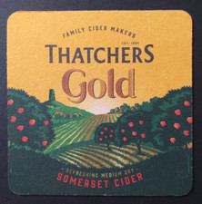 Beer mat.Thatchers Gold Somerset Cider.Collectible Breweriana.Coaster.