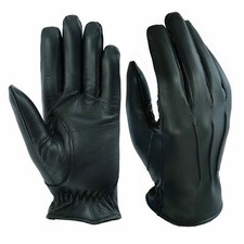 Men's Driving Gloves Unlined Top Quality Soft Genuine Real Leather Goat Skin UK