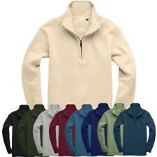 Quarter Zip Golf Top Sweatshirt Premium Heavyweight Warm Men's 310 GSM XS to 6XL