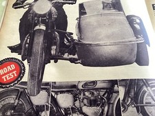TRIUMPH BONNEVILLE MONZA SIDECAR OUTFIT COMBO PERIOD 1964 MOTORCYCLE ARTICLE