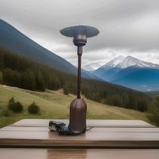 GARDEN OUTDOOR  HEATER Patio Gas LPG - Wicker Finish  Commercial - Free Standing