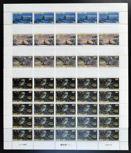 Djibouti 1985 596 599 - yt, sheet