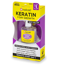 Nail-Aid Keratin 3 Day Growth Nail Treatment & Strengthener, Clear 15