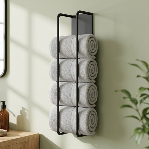 Wall mounted towel rack - towel,