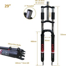 CDH 29" Bicycle FORK 1"