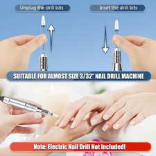 Depvko 13PCS Nail Drill Bits