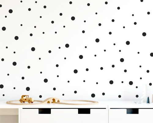 Pack 128 black polka dot - 128,
