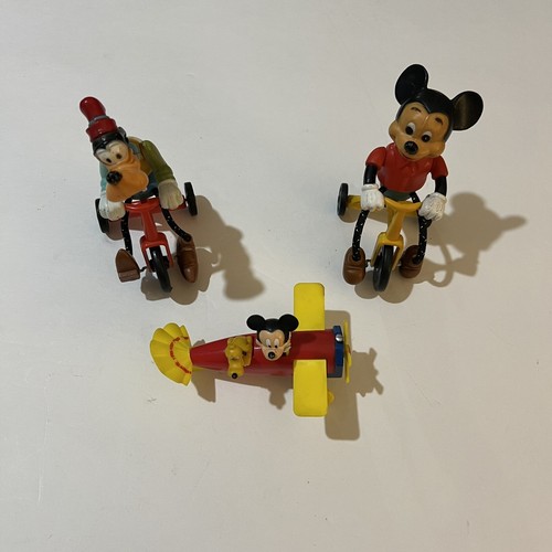 Vtg push toys mickey on - push,