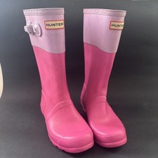 Hot Pink and Lilac Hunter Wellies Uk Size 2 Girls Wellington Boots
