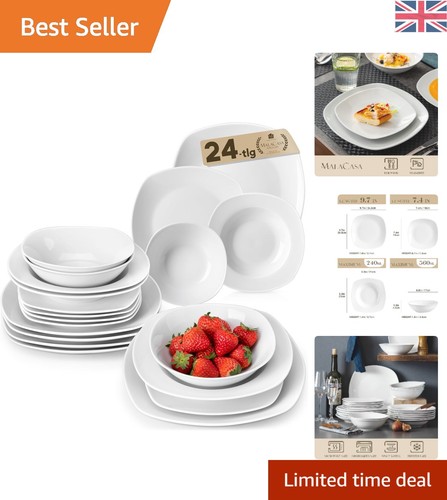 Elegant piece white - 24-piece,