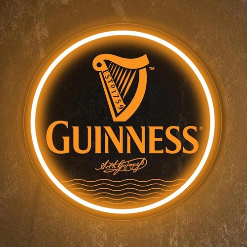 Guinness neon sign - sign,, beer