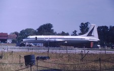 ORIGINAL 35mm Aircraft slide G-ANCD LLOYD Bristol Britannia STANSTED 1972 #8984