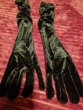 Long Black Velvet Ruched