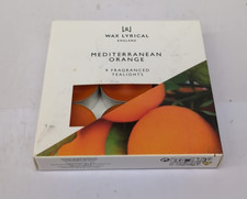 WAX LYRICAL Scented Tealight Candles, Box of 9, Mediterranean Orange