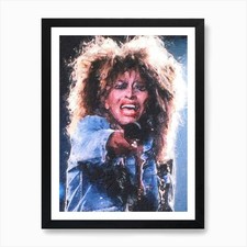 Tina Turner Abstract Canva Art