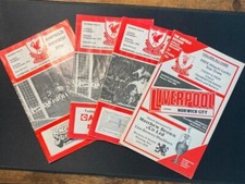 Retro 70’s bundle of liverpool fc matchday programmes collectible LFC