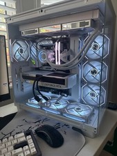 High end custom all white gaming pc specs listed in description 