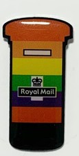 2 X Royal Mail Rainbow Pin