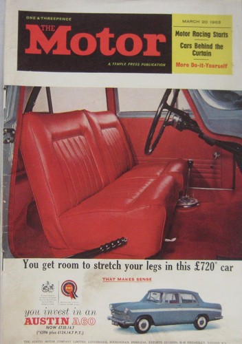 Motor magazine march 1963 - magazine, 20