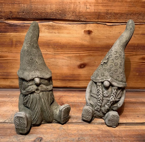 Stone garden pair - pair, gonk