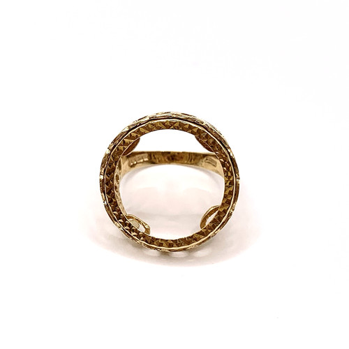 Full sovereign mount ring 9ct - mount,
