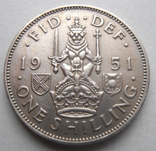 1951 scottish shilling - 1951,