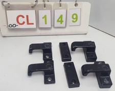 Four Metal Turnbuckle Door Catch Stay Latch  BLACK Caravan - Motorhome - Boat