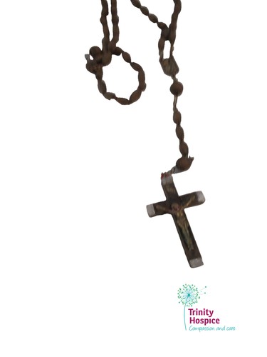 Wooden rosary beads brown - rosary,