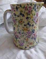 Ironstone Staffordshire Floral Jug Pitcher/vase jug 
