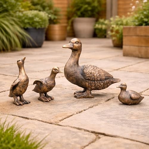 Set resin duck family - resin,
