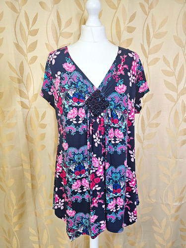 Bhs navy pink - y2k, floral