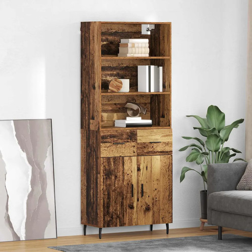 Walplus old wood glass - glass, display