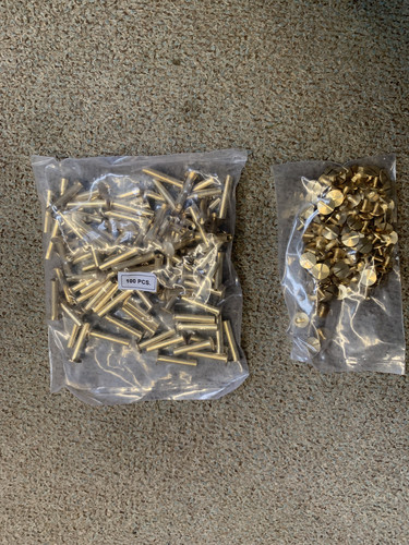 Pack 100 solid brass - pack, of