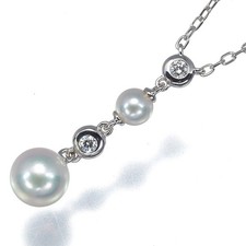 Auth mikimoto necklace pearl - mikimoto,