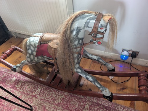 Wooden rocking horse used