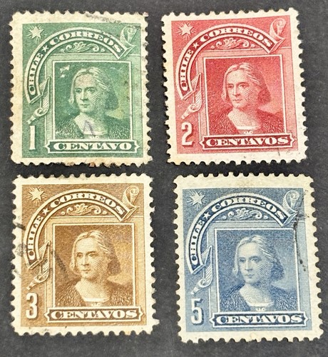 Chile stamps scott 68 69 - 4,
