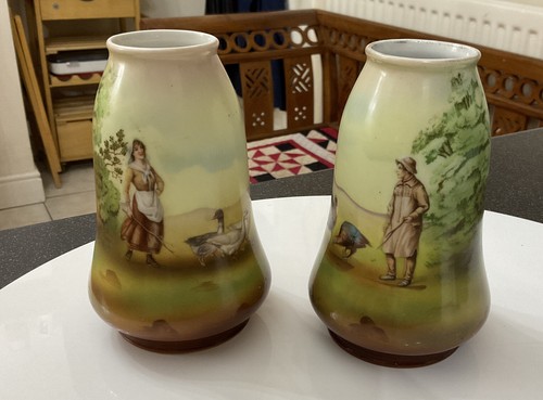 Antique pair edwardian - pair, ivory