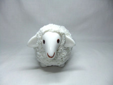 Cute Spaghetti Porcelain Ceramic White Sheep Figure 