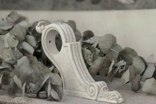 UNPAINTED SECONDS 45mm SECONDS FRENCH DESIGNER Curtain Pole BRACKET (ref: laura)