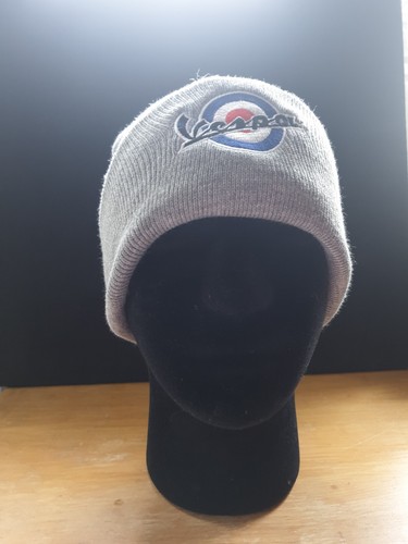 Vespa target grey wool beanie - target,