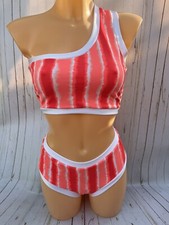 Candy Pink Co Cord Rave Pole Festival Dance Outfit Wear Size 12