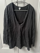 La Redoute Collections Navy Blue polka dot Maternity/Nursing Pyjamas UK 14/16