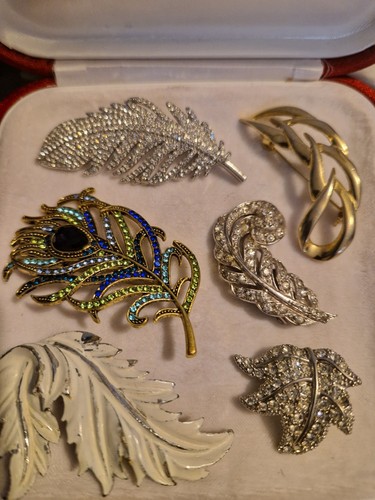 Mix feather scarf clips and - scarf,