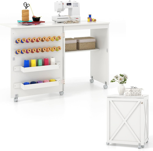 Folding sewing table rolling - folding,