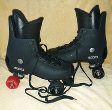 Mens Roces Pro 80 Black Quad Roller Skates Size Uk 11