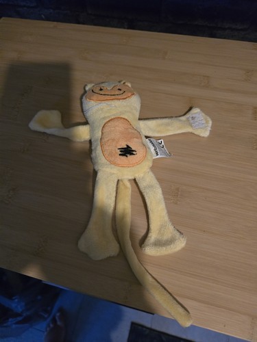 Yellow smiling hugging monkey - yellow,